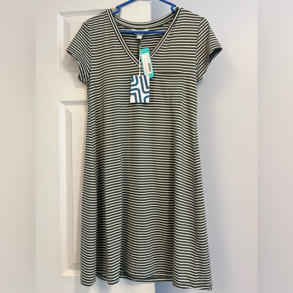 Alison Knit V-Neck T-shirt Dress
